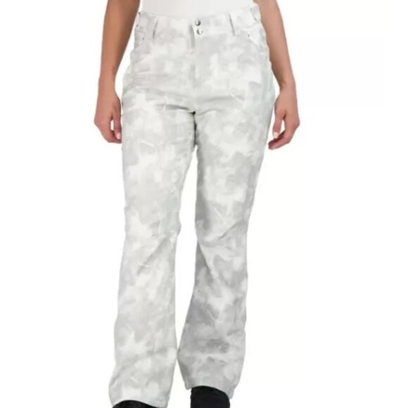 Gerry Pants - Gerry Womens Fleece Tie Dye 4 Way Stretch Shannon Snow Ski Pants White XL NWT
